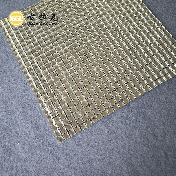  Diamond Surface Glass Mosaic Tiles Wall Decorative