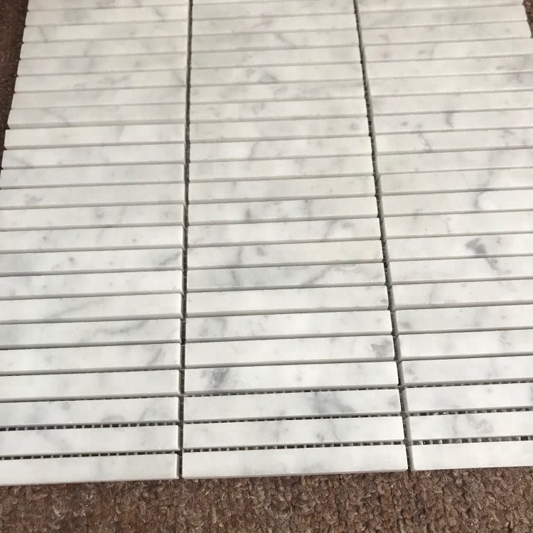 Modern Carrara White Stone Mosaic Tile Stromatolite Mosaic Tile For Home/Villa/Hotel Wall and Floor Decor