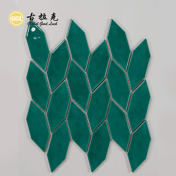 New Style Diamond Shape Ceramic Mosaic Tiles for Wall Floor Decoration