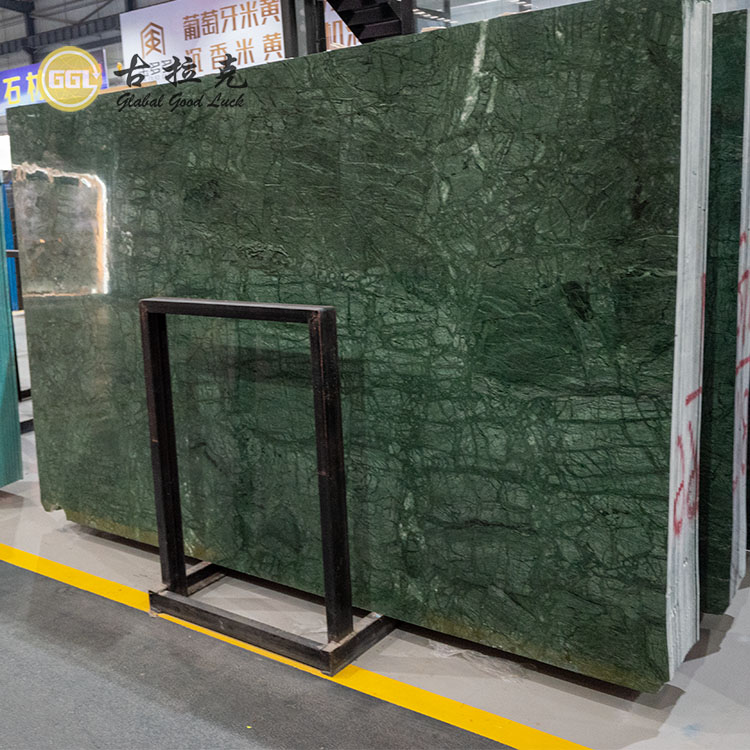 Natural Verder Affai Marble Slab Green Wall Floor Tiles for Home Decor