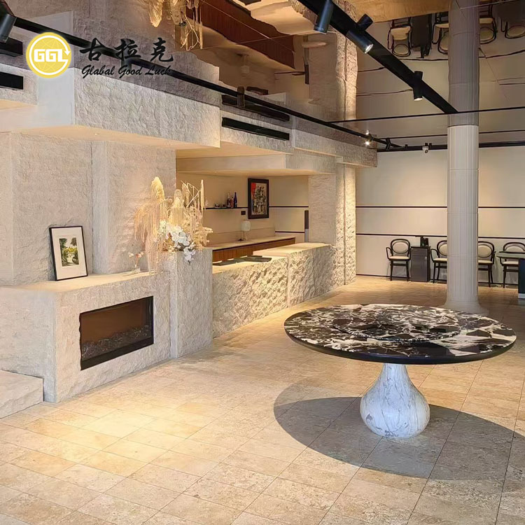 Interior Design Limestone Marble for Wall Floor Countertop Project