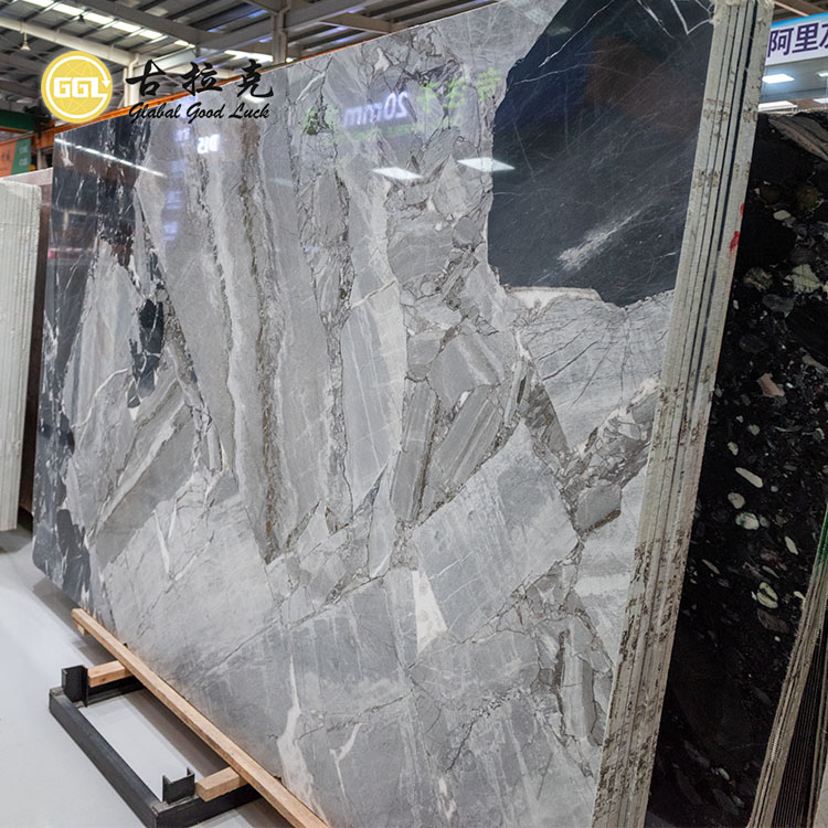 Luxury Natural Panda Black Marble Slab Marble Tile for Floor Wall Decor Counteptop