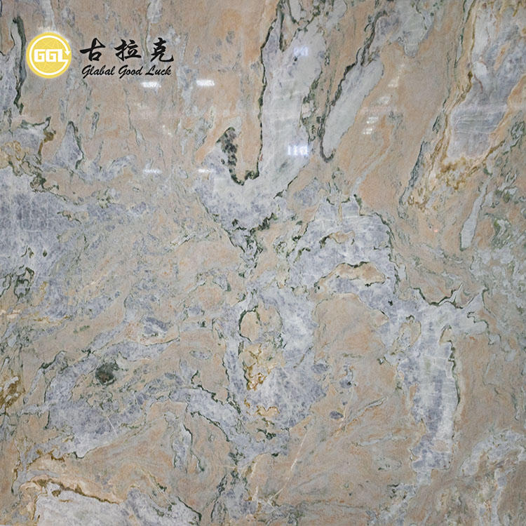 Interior Design Monet Garden Green Marble Slab for Wall Floor Stair Tiles