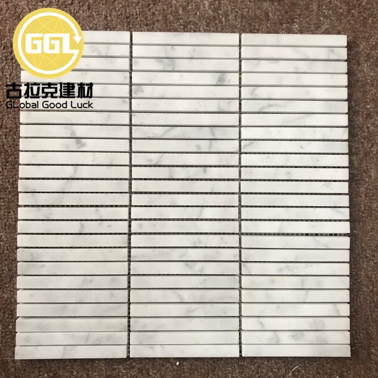 Modern Carrara White Stone Mosaic Tile Stromatolite Mosaic Tile For Home/Villa/Hotel Wall and Floor Decor