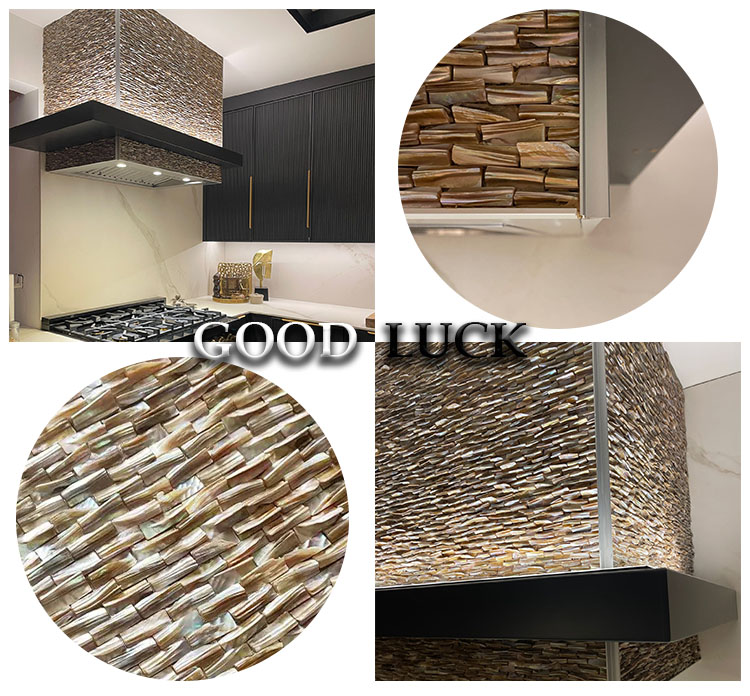 Handmade 3D Shell Mosaic Tile for Interior Wall for Bathroom Kitchen or Hotel