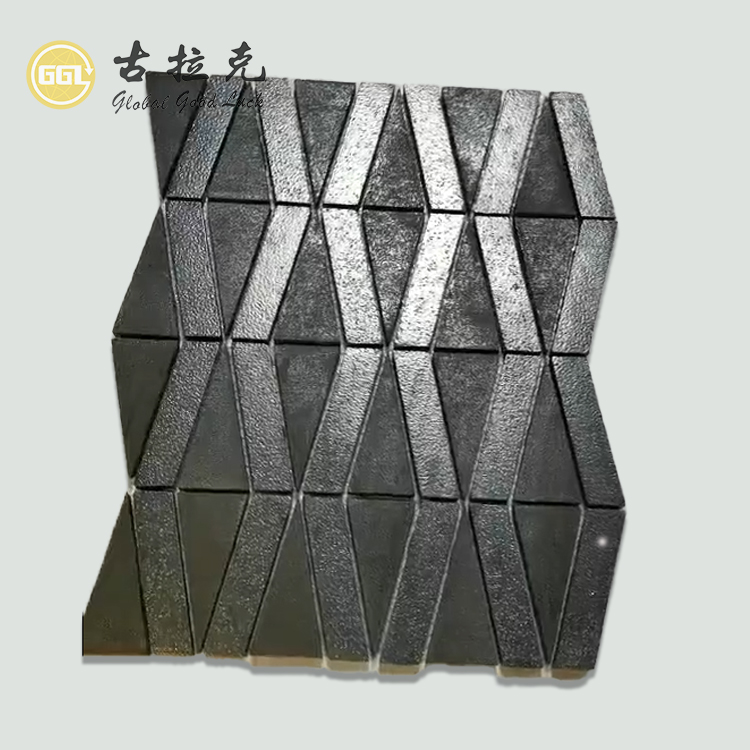 Natural Black Marble Unique Shape Stone Marble Mosaic Tile for Kitchen Backsplash Wall