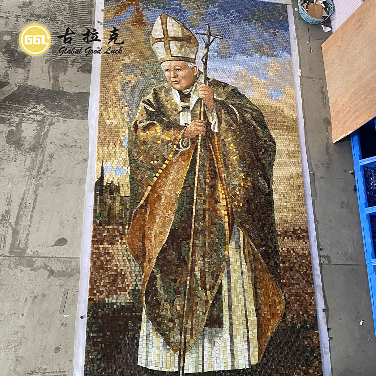 Customized Church Mural Art Glass Mosaic Tile Murals