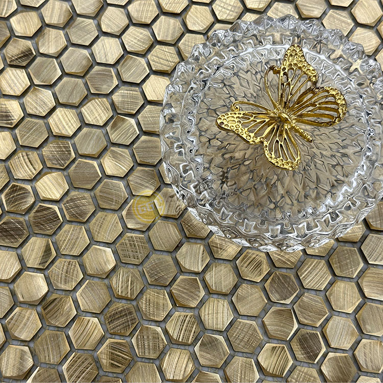 Metal Mosaic Tile Aluminium Mosaic Tiles Kitchen Backsplash Metal Mosaic