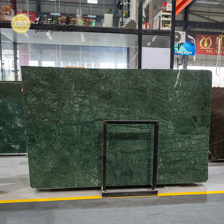 Natural Verder Affai Marble Slab Green Wall Floor Tiles for Home Decor