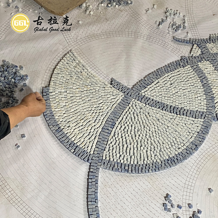 Waterjet Marble Stone Customized Pattern Medallion for Flooring Decor