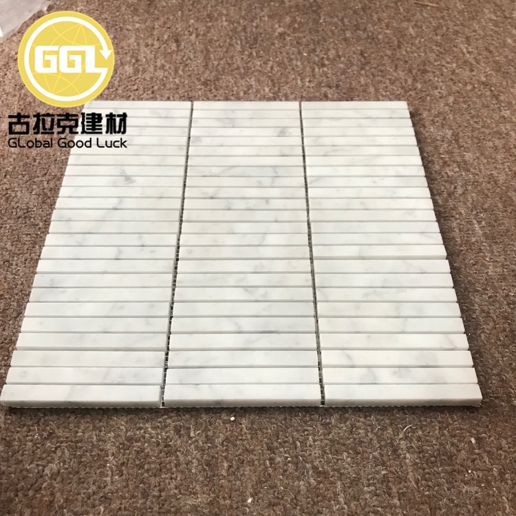 Modern Carrara White Stone Mosaic Tile Stromatolite Mosaic Tile For Home/Villa/Hotel Wall and Floor Decor