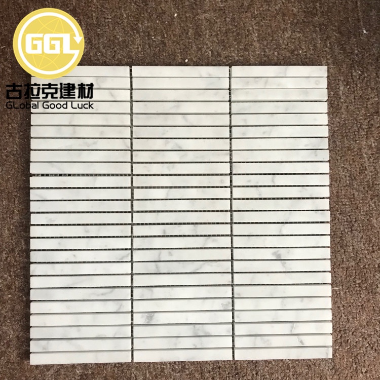 Modern Carrara White Stone Mosaic Tile Stromatolite Mosaic Tile For Home/Villa/Hotel Wall and Floor Decor