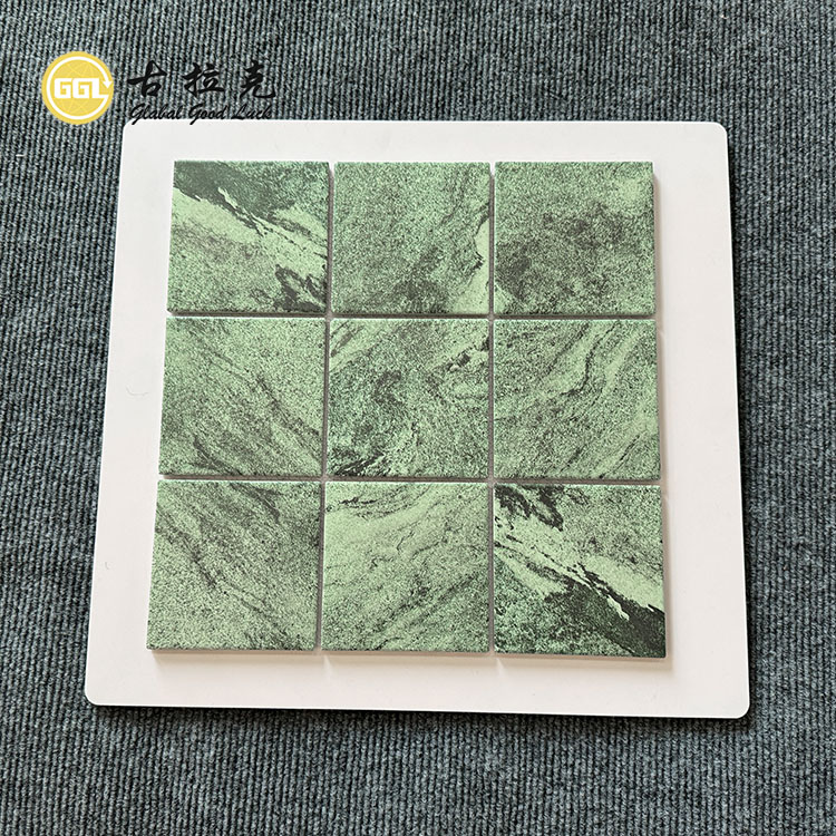 Inkjet Honed-surface Square Ceramic Swimming Pool Mosaic Tile Wall Floor 