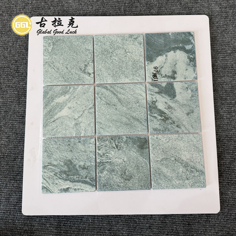 Retro Design Green Square Ceramic Mosaic For Wall Floor Tile