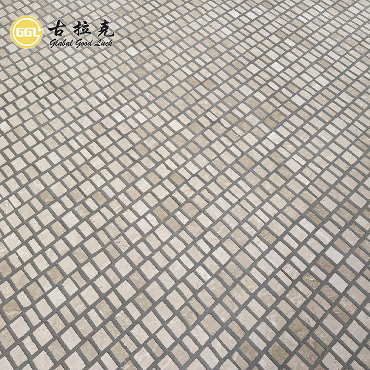 Rough Cut Marble Natural Stone Mosaic Tile Customized for Wall Flooring Decor