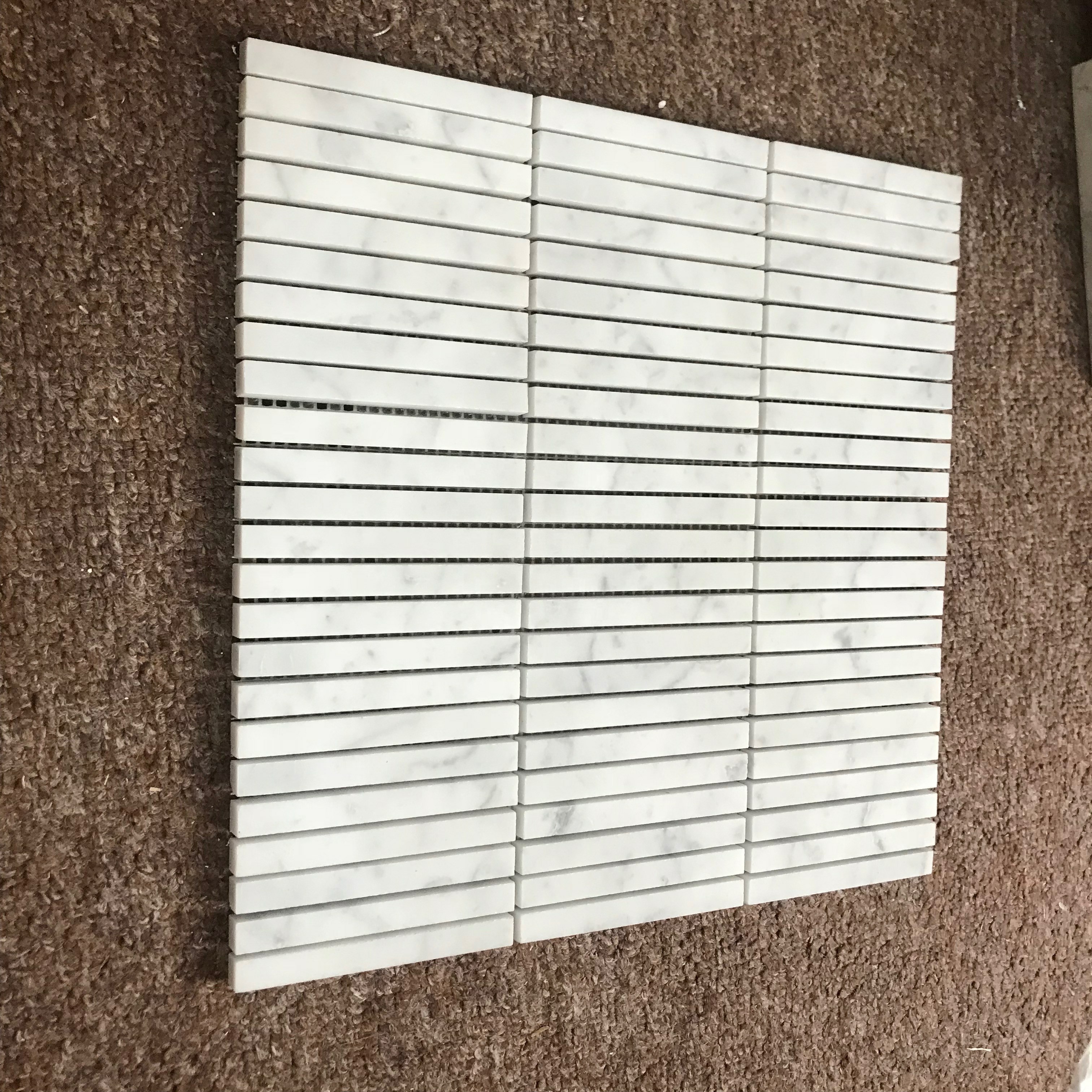 Modern Carrara White Stone Mosaic Tile Stromatolite Mosaic Tile For Home/Villa/Hotel Wall and Floor Decor