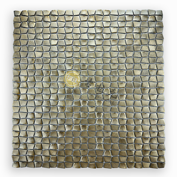 New Design Square Metal Mosaic Stainless Steel Mosaic Tile Wall Decor