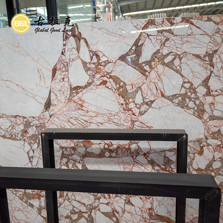 Calacatta Red Marble Slab for Interior Decorative and Floor Wall Countertop