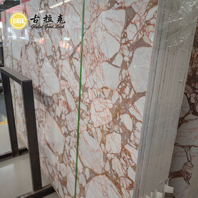 Calacatta Red Marble Slab for Interior Decorative and Floor Wall Countertop