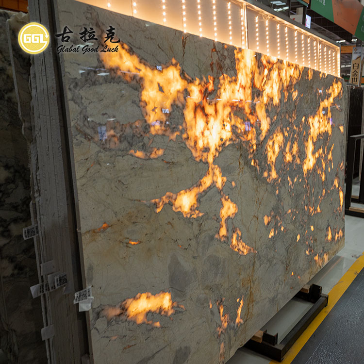 New Fendi White Marble Slab Light Stone for Luxury Backsplash Wall Decor