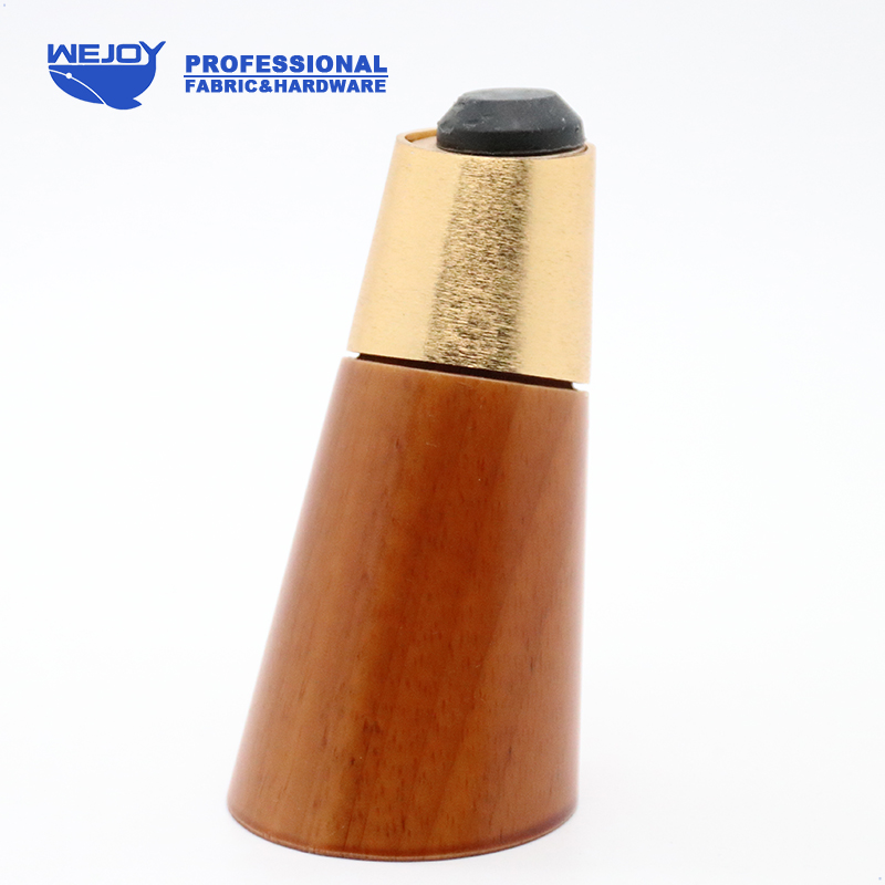 ขาเฟอร์นิเจอร์ไม้เนื้อแข็ง ขาไม้เบี้ยงปลายเรียว สีน้ำตาล ผลิตภัณฑ์ขาไม้สำหรับโซฟาและเฟอร์นิเจอร์ โดย Wejoy