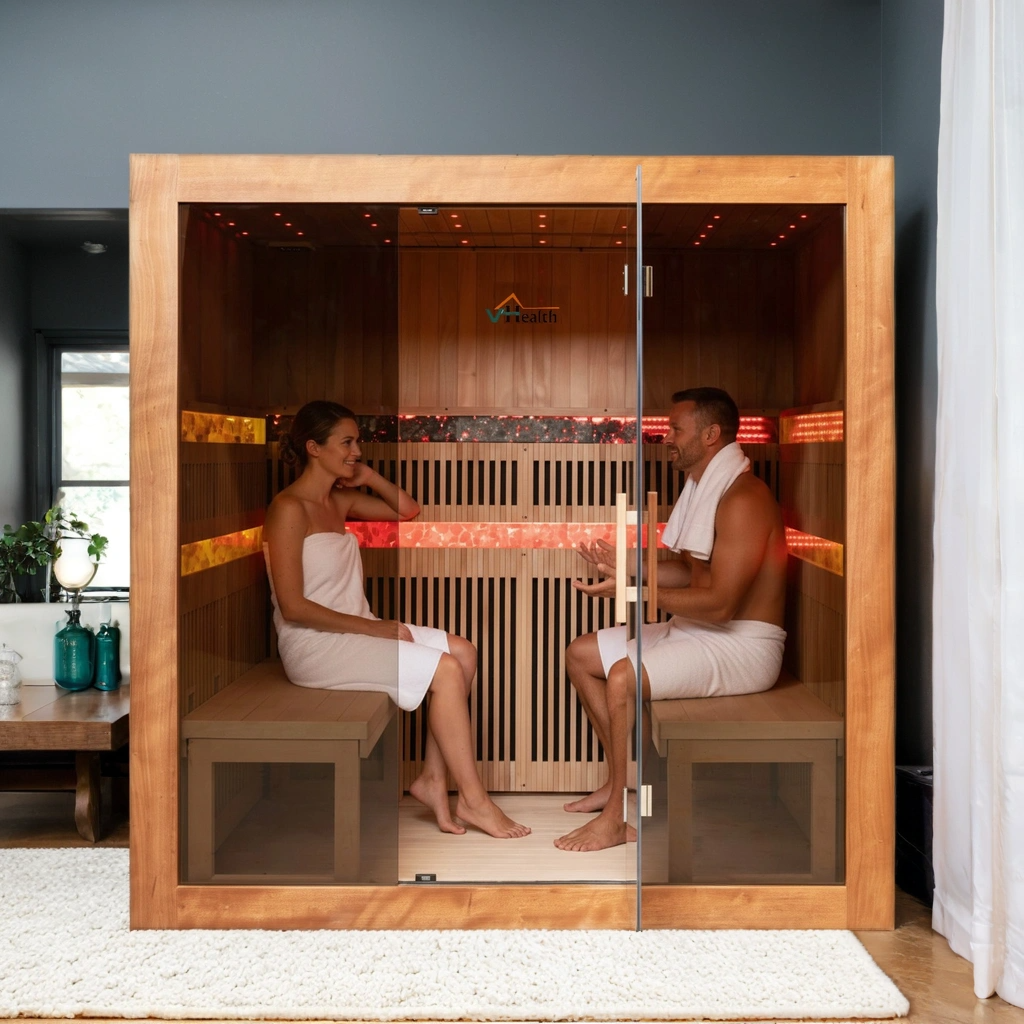 Africká červená šândalová dreva - priamo z továrne Saunová miestnosť Infrčervená saunová miestnosť na meditáciu alebo jogu