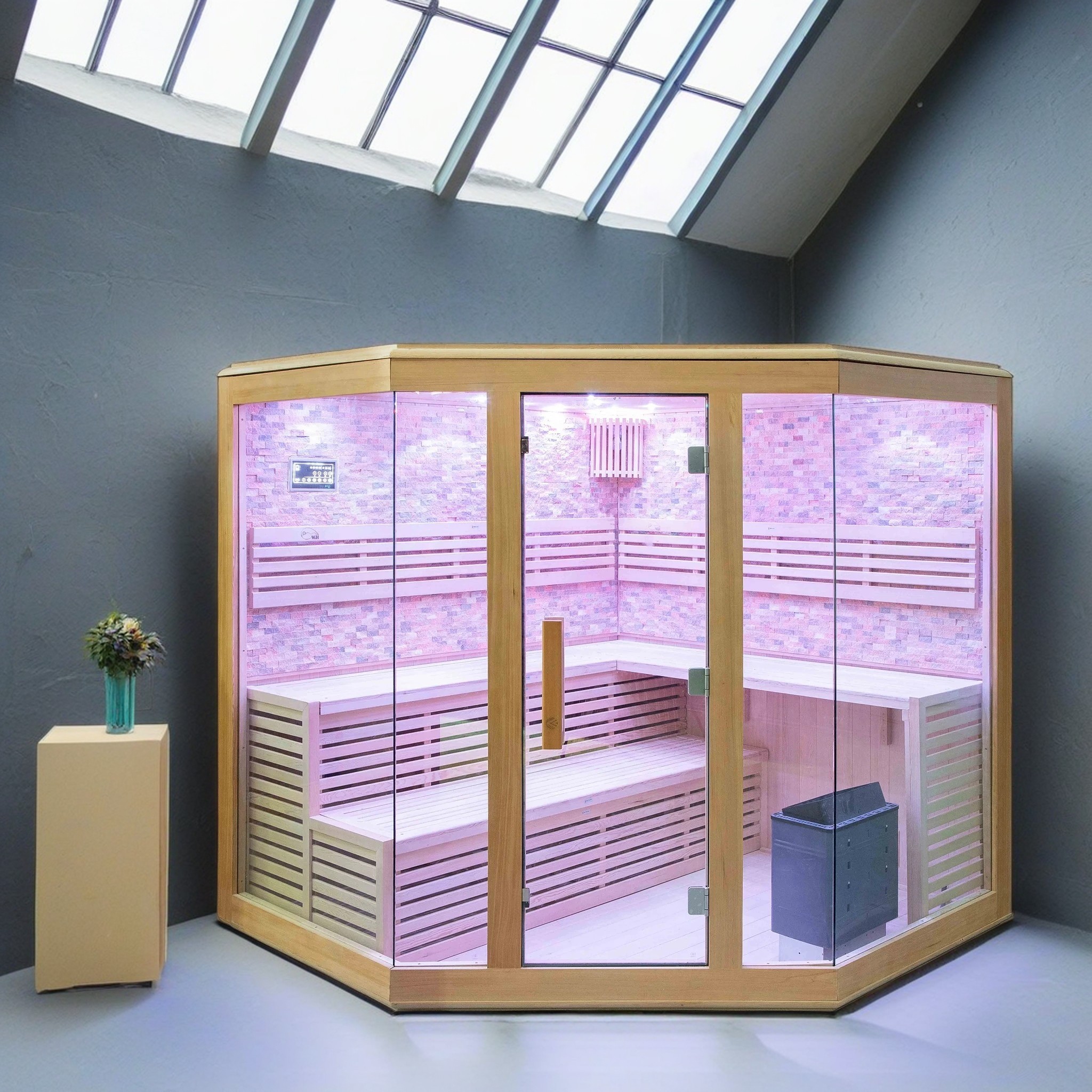 Vhealth 批量購入 サウナルーム 湿式蒸気式 電気加熱 サウナストーブ