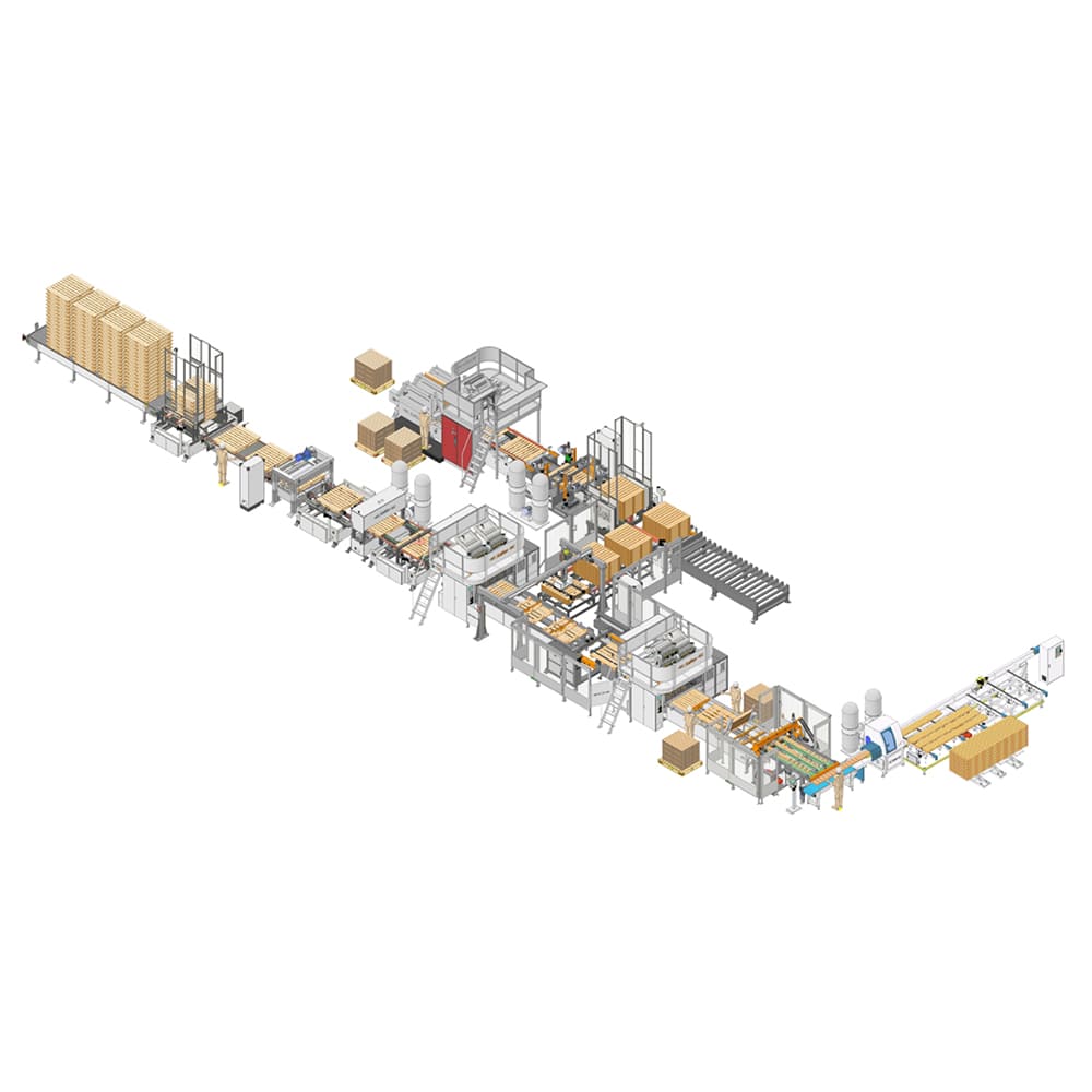 SF1000 Automatic wood pallet nailing making machine production line