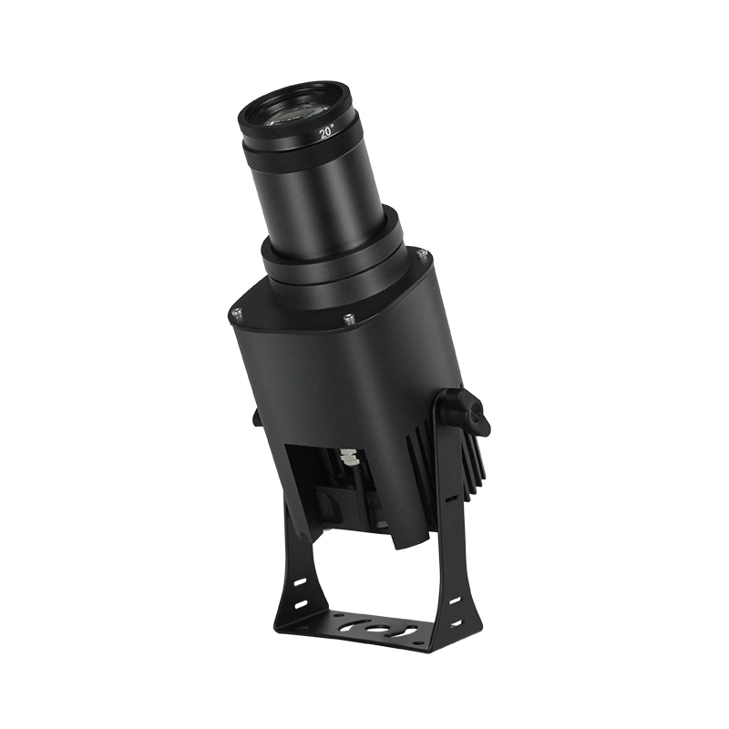 80W High Brightness Logo Projector Light – IP67 Waterproof Rotating Gobo with Remote for Outdoor Advertising