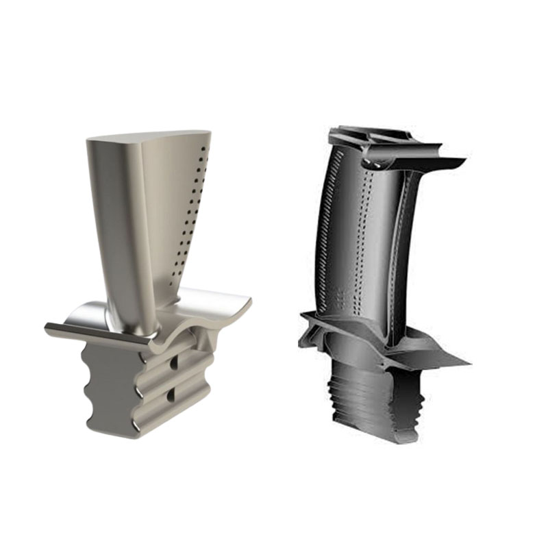 Ti-6Al-4V Ti-6Al-4V ELI Pale di Turbina in Titanio Con Fonderia di Precisione Forgiatura Singola Cristallizzazione Turbina Pale