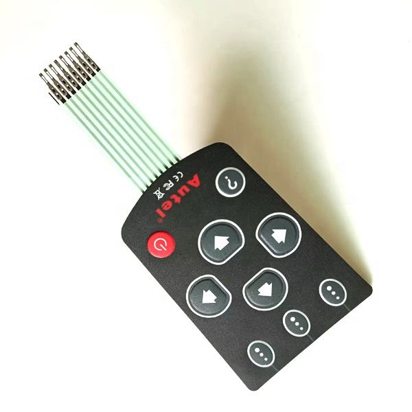 Bedienfeldfrontplatte, Netzdruck, Metallkontaktknopf, FPC-Flex-Membranschalter