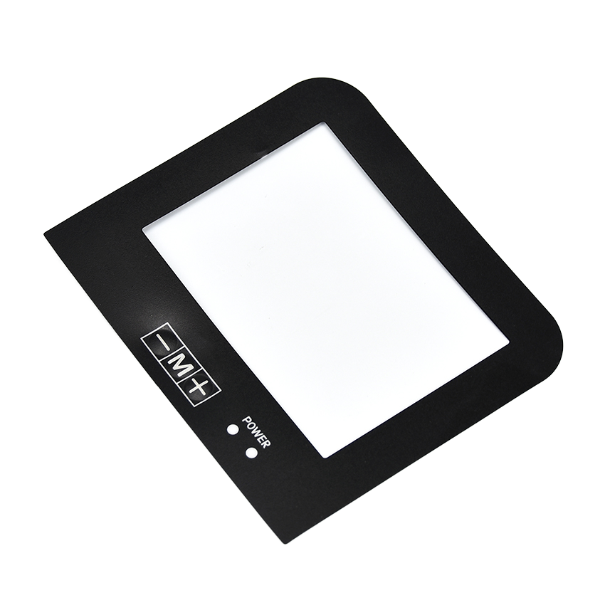 Alta Calidad Personalizada Impresión en Seda Plástico Acabado en Cristal para Pantalla de Control Etiqueta de Categoría Sobrepuesto Producto de Impresión en Plástico