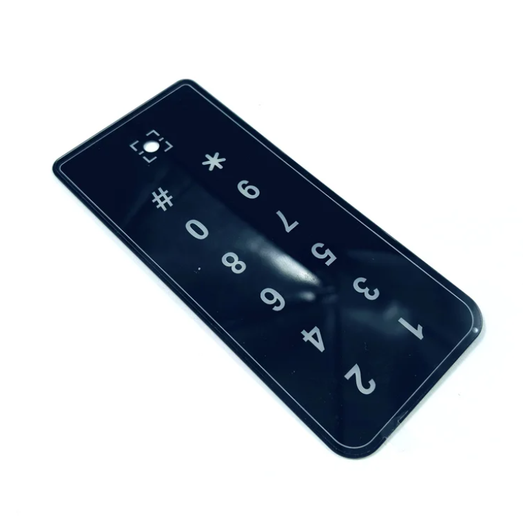 Kapı kilidi için özelleştirilmiş cam grafik örtü membran paneli yapışkanlı