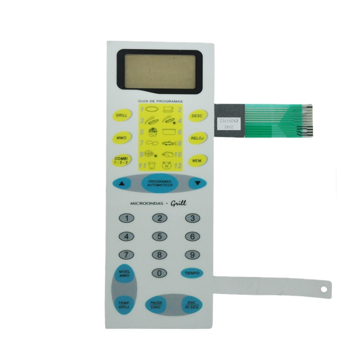 Pannello a Membrana Piatto per Forno a Microonde con Schermo in Inchiostro al Carbonio