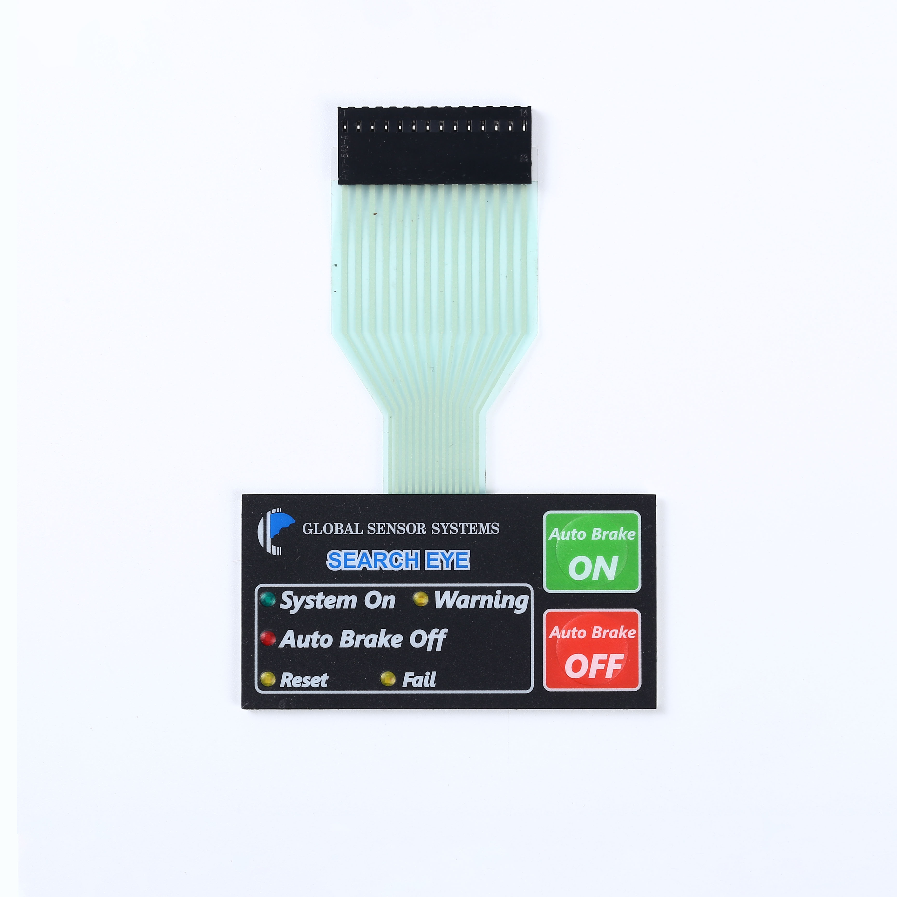 Tastiera a membrana personalizzata con pulsanti flessibili impermeabili e LED con adesivo 3M