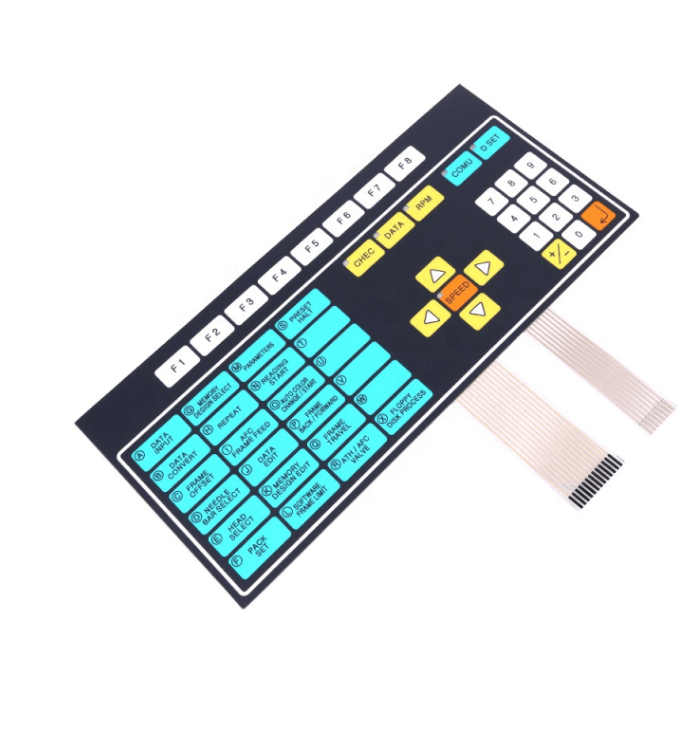 Venta directa, precio de fábrica, interruptor de membrana para cargador, botón de teclado OEM ODM, teclado de membrana resistente al agua IP68