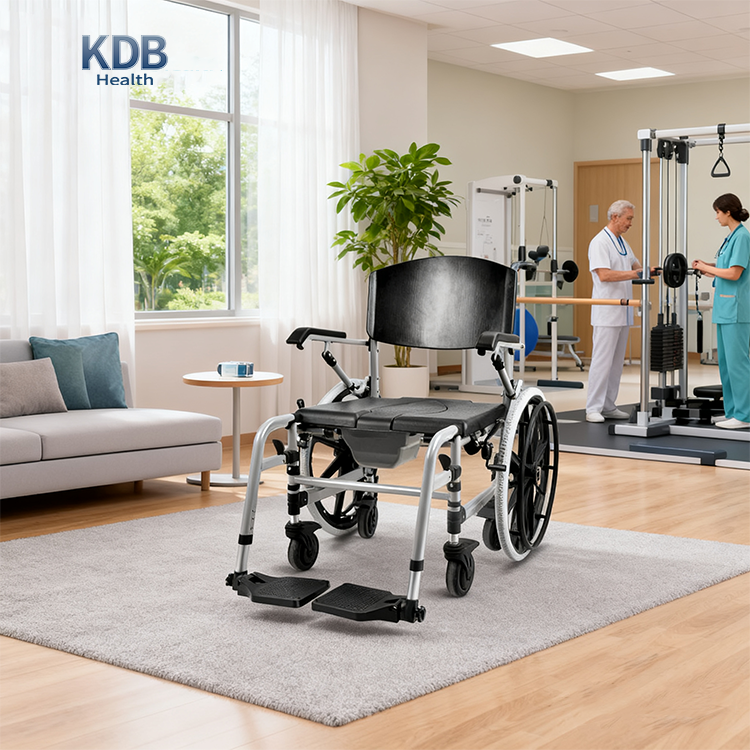 24인치 바퀴가 있는 초광각 변기 의자