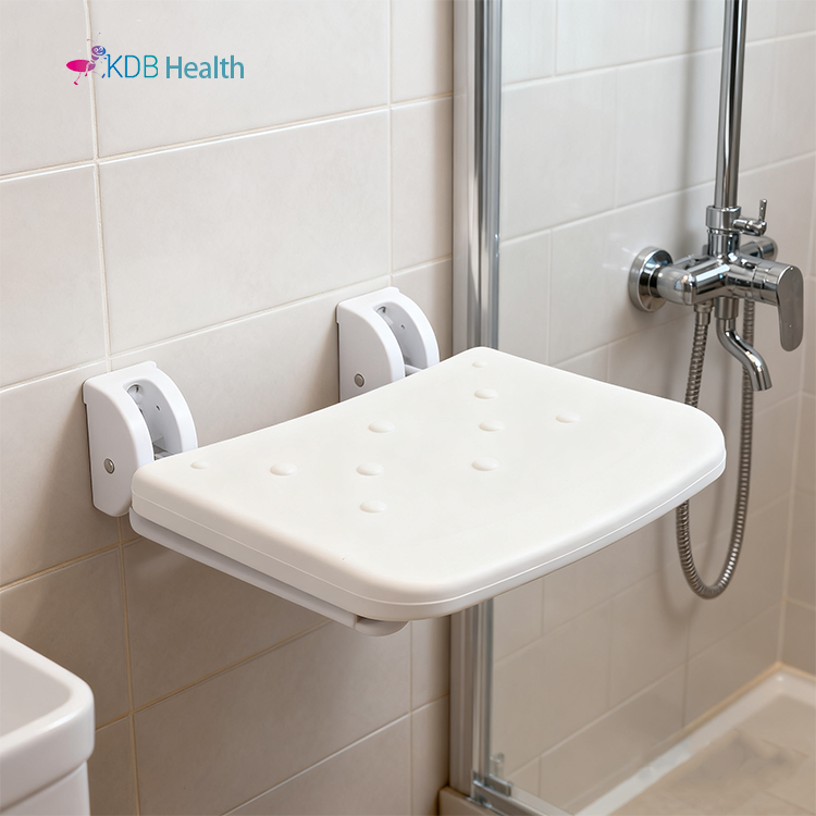 Wandgemonteerde opvouwbare douchestoel, frame van 304 staal