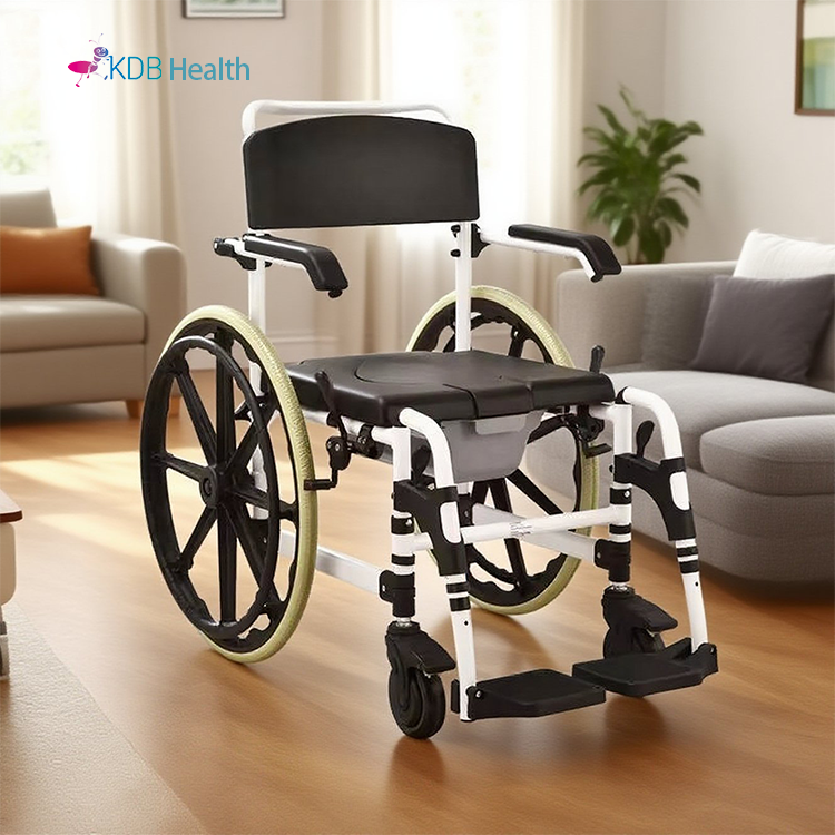 Chaise percée extra-large avec roues de 24 pouces