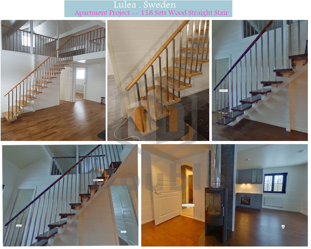 custom stairs kit u shape stairs indoor wooden stair steps spiral staircase for sale details