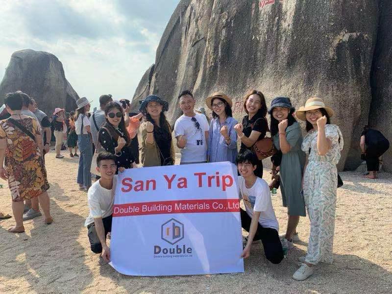 DB Modern Colorful Laminated Tempered Glass Tread Floating Straight Staircase for America details