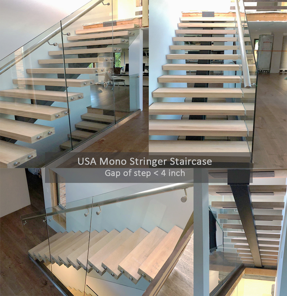 custom stairs kit u shape stairs indoor wooden stair steps spiral staircase for sale supplier