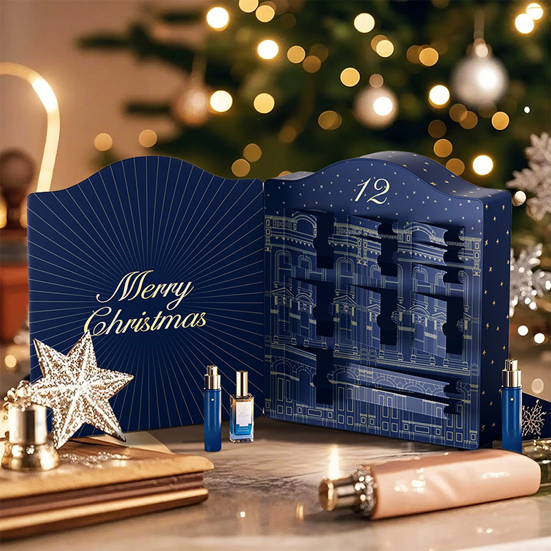 Caixa-Gift de Advento de Natal Luxuosa com 12 Dias Vazia