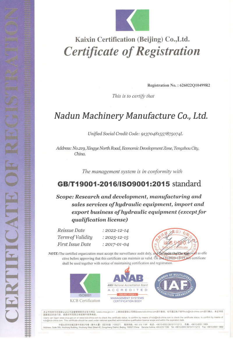 Movable Worktable Nadun 300T Gantry Hydraulic Press Machine supplier