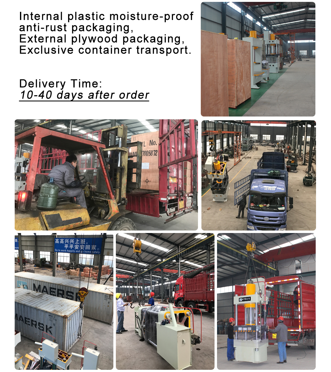 High Precision 100 ton 160ton 200t workshop 4 column hydraulic press pressing machine 200 ton for sale details