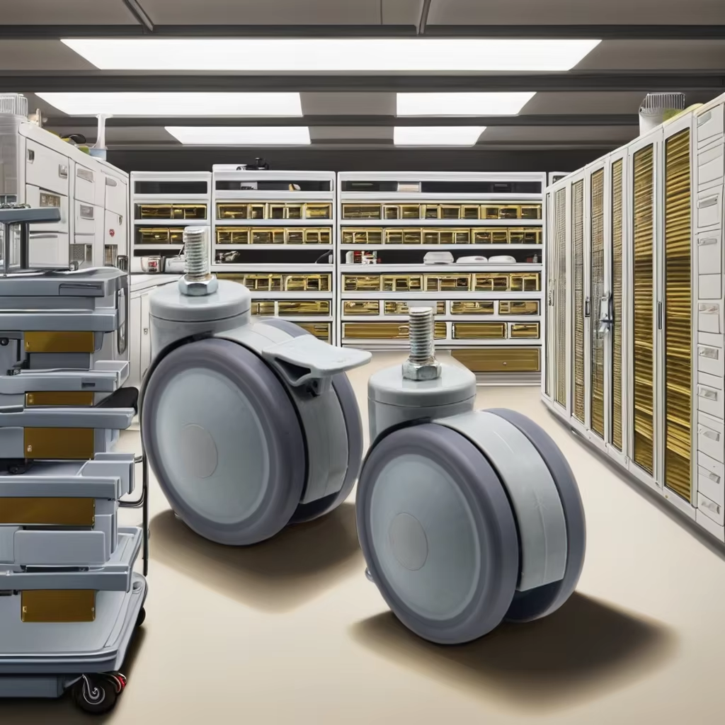 Hospital Equipment Casters with Silent Tech