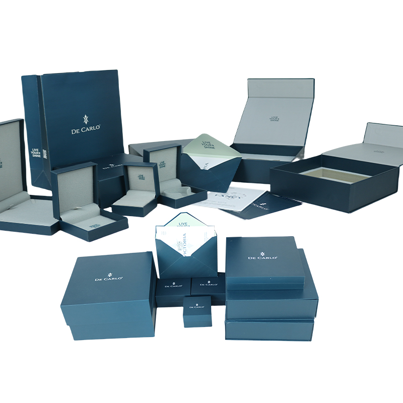 Pachet de Hârtie pentru Bijuterii Cutie de Carton Luxurios Incurcat Bratara Colier Inel Cutie Cu Loghi Personalizate