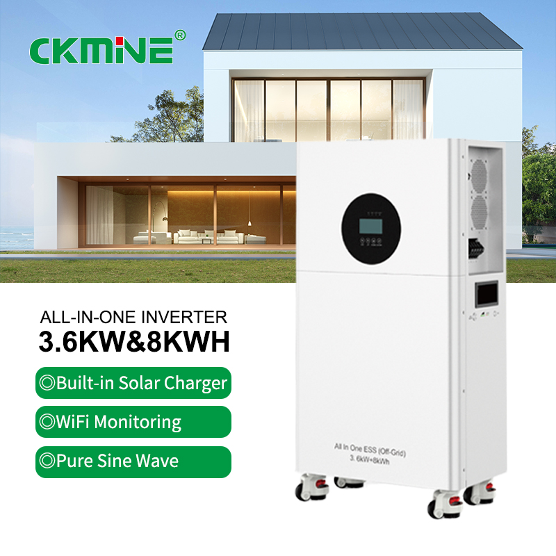 3.6KW + 8KWH All-in-One ESS Energy Storage System with A Power Factor of 1.0 & A Plug and Play & Pure Sine Wave Output 