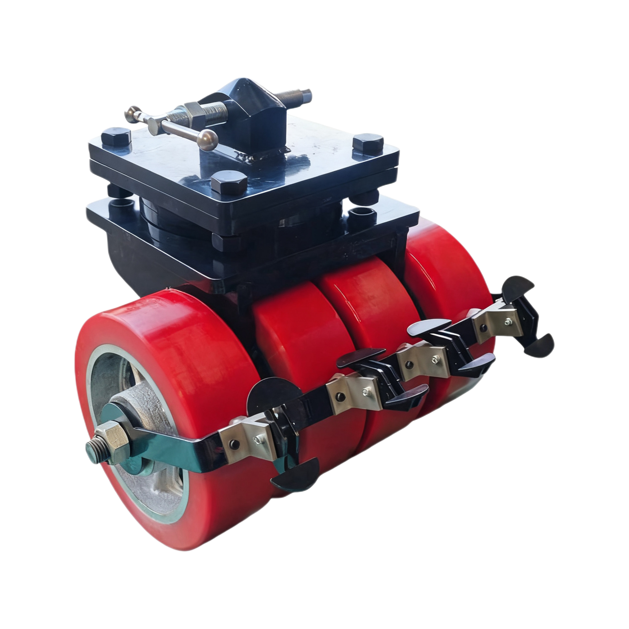 60 tonnás terhelésű ISO szállítótartály sárgaréz PU forgó kezelő kerekek