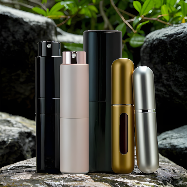 Electrolyzed aluminum perfume bottle